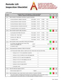 130 Point Inspection Checklist