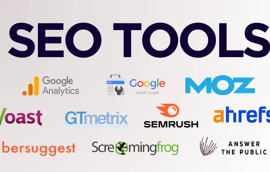 Top SEO tools including Google Analytics, SEMrush, Ahrefs, Moz, Screaming Frog, and more for effective optimization.