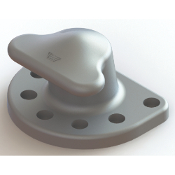 Tee Bollard Matte Silver